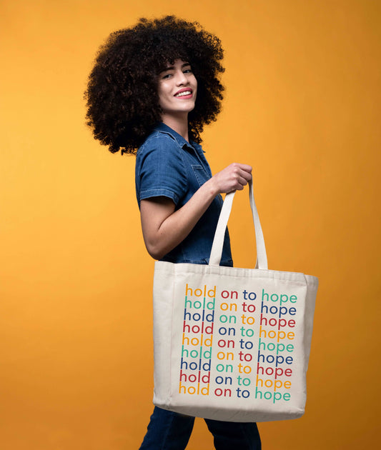 Hold On To Hope tote by The Tote Project